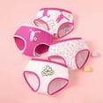 thumbnail image 4 of GYRATEDREAM Kids Little Girls Underwear Soft Cotton Underwear Kids Breathable Comfort Panty Briefs Toddler Undies Pack of 4, 4 of 7