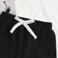 thumbnail image 4 of mgoYE Baby Boy Clothes 12-18 Months Toddler Baby Boy Clothes Tropical Vacation Summer Outfits Button Short Sleeves Hawaiian Beach Shirts & Shorts with Pockets(Black,0-6 Months), 4 of 7