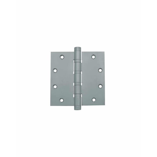 Charnière de Porte en Laiton 6"x 5"x 5mm – Nickel Satiné, Noir & Chrome / Roulement à Billes Robuste / Embout Plat / Pièce Unique