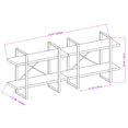 thumbnail image 3 of 2-Tier longer with open shelving by DAVEE FURNITURE INC, 3 of 7