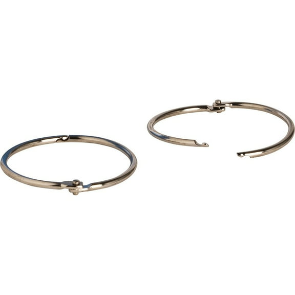 Business Source Standard Book Rings - 2" Diameter - Silver - Nickel Plated - 50 / Box | Bundle of 2 Boxes