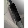 thumbnail image 1 of Coussin d’épaule pour ceinture de sécurité Auto Drive en fausse peau de mouton pour adultes et enfants, protection de voyage douce et confortable, noir, 1 of 4