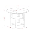 thumbnail image 3 of East West Furniture Dining Room Set Linen White, SUBA3-LWH-01, 3 of 4