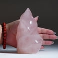 thumbnail image 2 of Polished Rose Quartz Flame Freeform From Brazil (2 lbs), 2 of 4