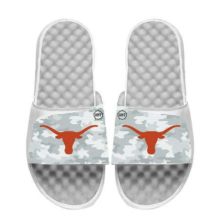 Men s ISlide White Texas Longhorns Camo Slide Sandals