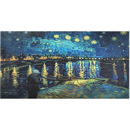 

SKYSONIC Starry Night Painting Kitchen Mats 20 x39 Absorbent Non Slip Runner Rug Machine Washable Kitchen Floor Mat for Home Bathroom Door