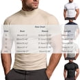 thumbnail image 2 of EOYWHK Men's Athletic Shirts & Tees Mock Neck Soft Stretch Compression Shirts Short Sleeve Slim Fit Casual Tee for Sport Training Workou Blue XXL, 2 of 5