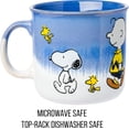 thumbnail image 3 of Silver Buffalo Peanuts Reactive Glaze Ceramic Camper Mug Featuring Charlie Brown, Lucy, Sally, Woodstock, and Linus, 20 Ounces, 3 of 7
