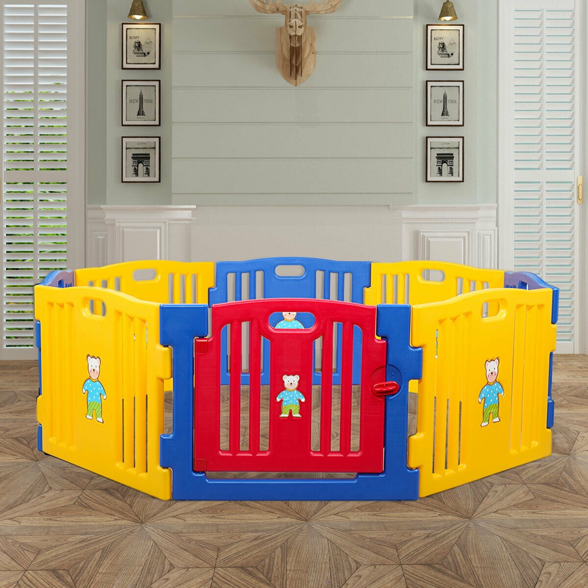 8 panel play yard walmart