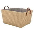 thumbnail image 2 of Collapsible Storage Bin, Multifunctional Suitable Size Exquisite Large Storage Basket Space Saving Folding  For Books For Home Closet For Clothes Pale Yellow, 2 of 8