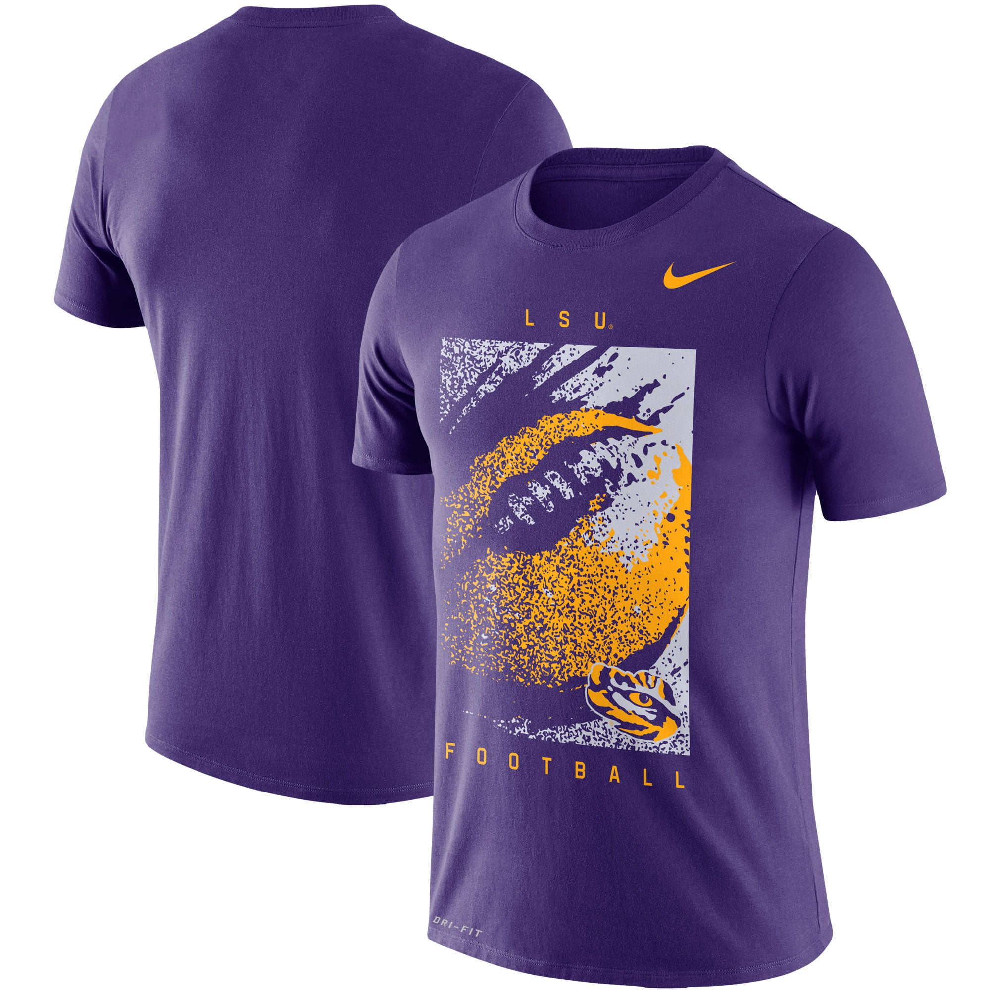 LSU Tigers Nike Football Performance T-Shirt - Purple - Walmart.com ...