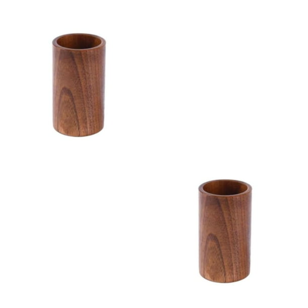 Injueey Juego de utensilios de cocina de multiusos, color marrón, unisex, para cocinar en casa, cucharas de para cocinar, contenedor de Contenedor de bolígrafos 2Conjunto