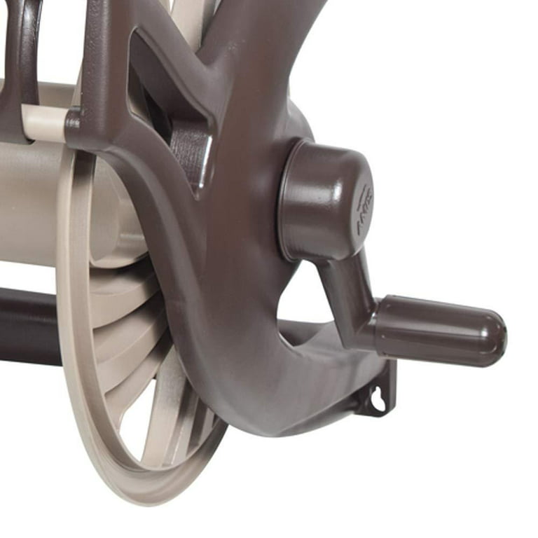 Ames Neverleak 225 ft. Wall Mount Autowinder Brown Hose Cart with Hose  Guide - Case Of: 1;