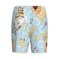 thumbnail image 5 of Gaeub Cute Gnome Bee Collects Honey Printed Men's Short Pajama Pants, Lightweight Lounge & Sleep Bottoms Keep You Cool - Large, 5 of 9