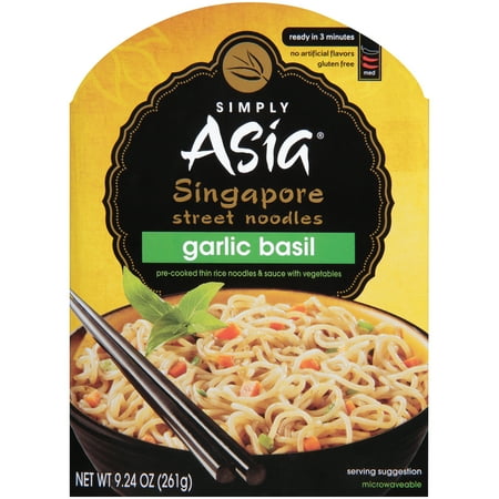 (2 Pack) Simply Asia Garlic Basil Singapore Street Noodles, 9.24