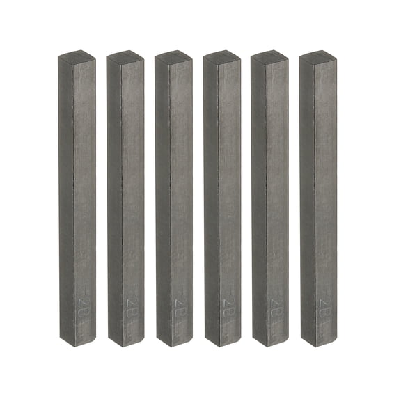 Uxcell Compressed Charcoal Sticks, 6 Pack 2B Grade Art Supplies Sketch Square Stick for Drawing, Black