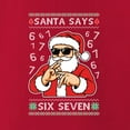 thumbnail image 3 of Wild Bobby Santa Says 6 7 Numbers Meme Christmas Sweater Design | Holiday Unisex Boys Girls Crewneck Graphic Sweatshirt, 3 of 5