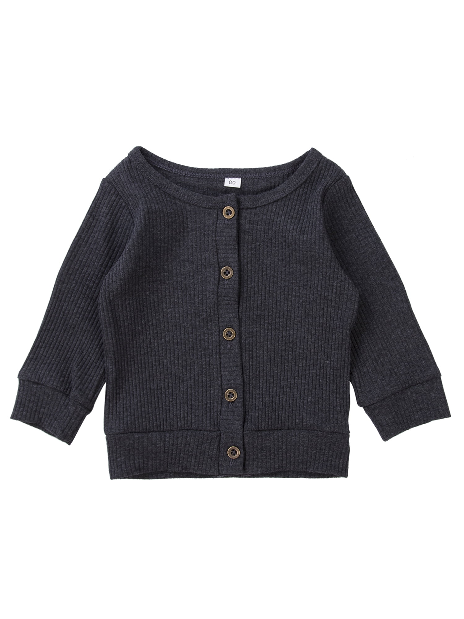 Infant Unisex Baby Girls Boys Button Down Knitwear Long Sleeve Soft Basic Knit Jacket Cardigan Sweater Coat Top Clothes