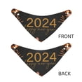 thumbnail image 6 of Kll Happy New Year 2024 Dog Bandanas,Triangle Reversible Pet Scarf For Small Medium Large And Extra Large Dogs-Medium, 6 of 7