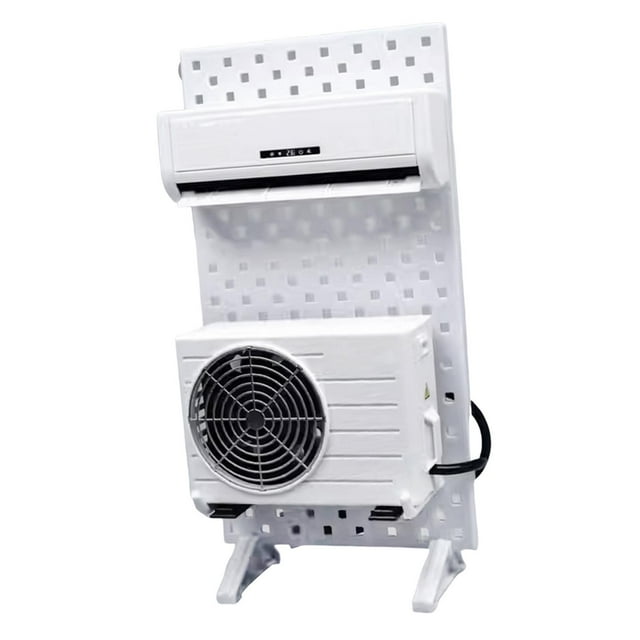 Siruishop Ensemble de Modèles de Climatiseur Miniature à l'Échelle 1/14 Jouet Ornement Réaliste Simulé Collection de Collection Jeu de Simulation Maison de Poupée avec Support d'Exposition