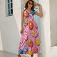 thumbnail image 5 of Candy Pattern Rainbow Lollipop Sleeveless Dress Summer Women Clothes Dress for Pregnant Women Dresses, 5 of 9