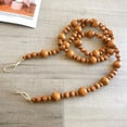 thumbnail image 4 of Wedding Wood Bead Garlands Farmhouse Rustic Country Wood Bead Garland Decoration Natural Holiday Garland Boho Wall Hanging Decor Prayer Boho Beads EFINNY, 4 of 10
