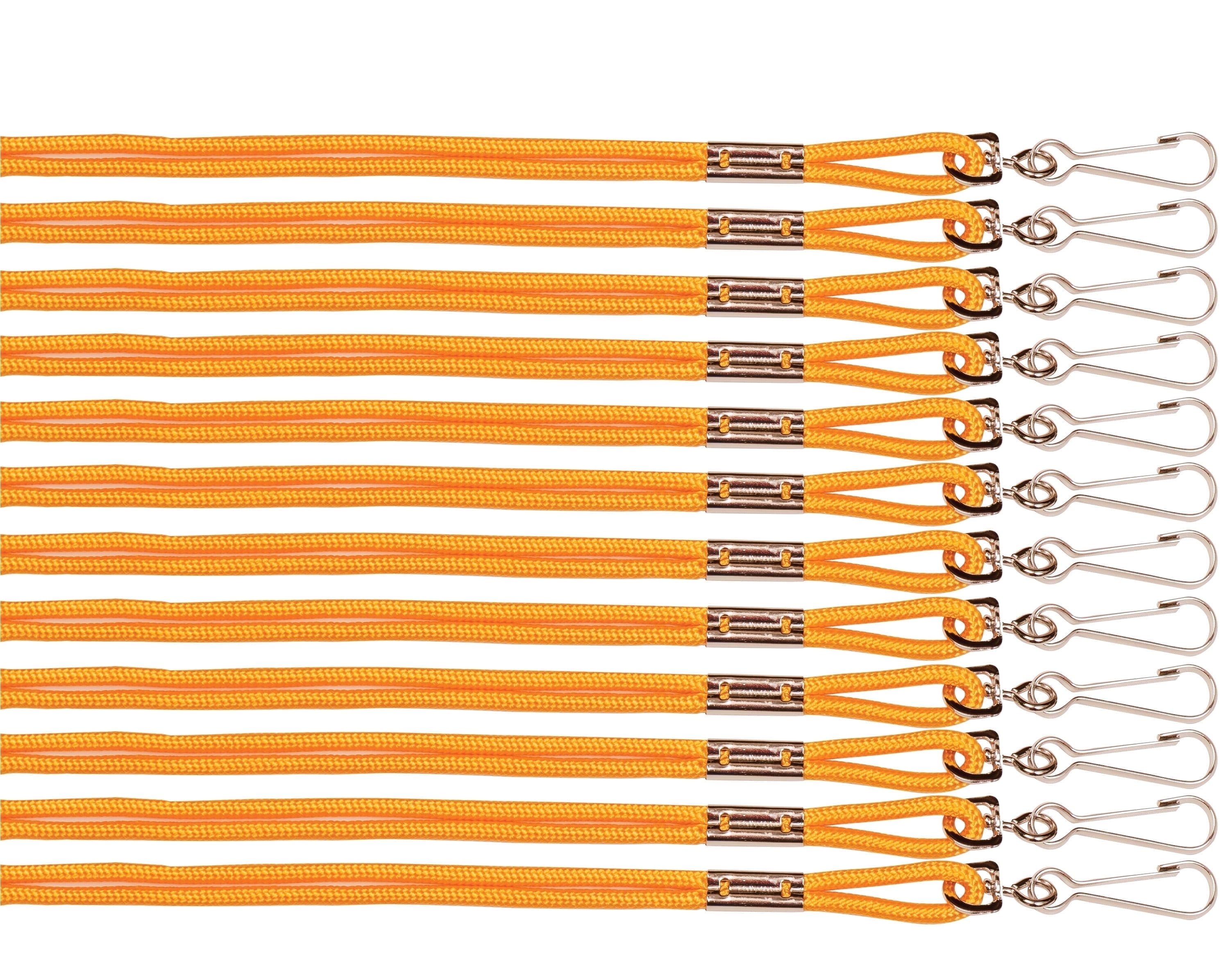 Champion Sports Nylon Lanyards with J-Hook Clip, Gold, Retail Card