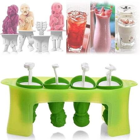 Zombie Popsicle Mold- Ice Pop Molds, Tiki/Idol/Zombie Popsicle