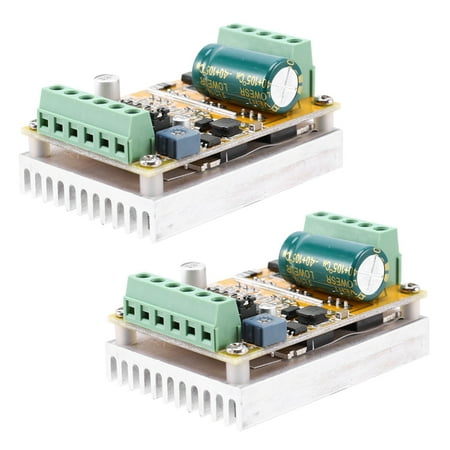

2X 380W 3 Phases Brushless Motor Controller Board(No/Without Hall Sensor) BLDC PWM PLC Driver Board DC 6.5-50V