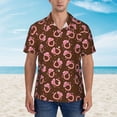thumbnail image 5 of Uemuo Cool Cowgirl Printed Regular Fit Short Sleeve Casual Hawaiian Shirt for Men,Aloha shirt,Tropical shirt,Floral print shirt,Vacation Beach shirt-Large, 5 of 9