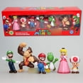 thumbnail image 4 of Figuras de Super Mario Luigi, juego de juguetes, Yoshi, Koopa, Troopa, Boo, Toad, Princesa Peach, muñecos modelo, adornos, colección, regalos, defectos menores, 4 of 5