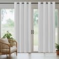 thumbnail image 4 of Pure Light Grey Outdoor Curtains for Patio Waterproof, Windproof Privacy Curtains with Weighted Bottom, Simple Solid Color Outside Drapes for Picnic Garage Backyard Cabana 54"x84" 2 Panel, 4 of 8
