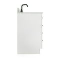 thumbnail image 6 of Ariel Hepburn 61 In. Oval Sink Vanity With 0.75 In. Carrara White Countertop In White, 6 of 10