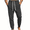 Dark Gray, variant on Mens Cotton Fleece Jogger Pants- Elastic High Waist Cuffed Ankles Relaxed Fit Full Length Drawstring Sweatpants for Workout Lounge Casual Gray Size 2XL