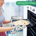 thumbnail image 2 of Yayeee Pot Holders Kitchen Heat Resistant with Pocket 7"x9.8" Cotton Oven Cooking Hot Pads, Blue Doodle Pattern, 2 of 7