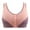 Purple-5, variant on Virmaxy Womens Wireless Bra Traceless Comfortable No Steel Ring Breathable Gathering Front Opening Buckle Bra Underwear Coffee-3 XXXL