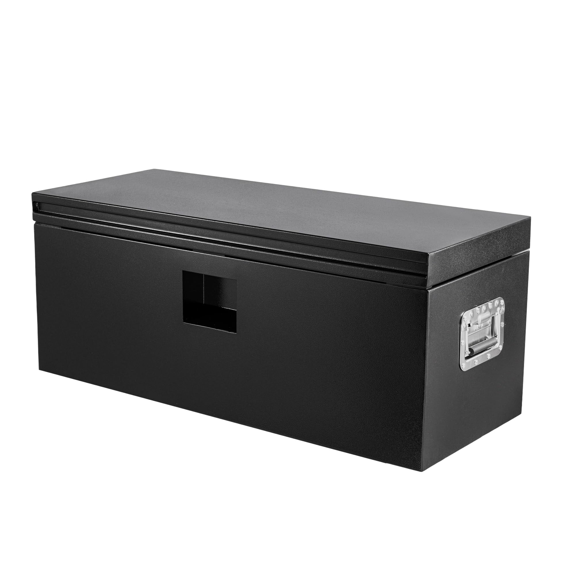 Steel Truck Bed Tool Box, Heavy Duty Metal Tool Box Organizer with Handle & Safe Lock, Trailer Box with Safe Hinge for Truck, Pickup, RV, Trailer