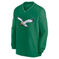 thumbnail image 2 of Men's Nike Kelly Green Philadelphia Eagles 2024 Sideline Throwback Logo Long-Sleeve V-Neck Windshirt, 2 of 3