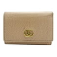 thumbnail image 1 of Pre-Owned Gucci GG Marmont Compact Wallet Women's Tri-fold 644407 Leather Pink (Good), 1 of 9