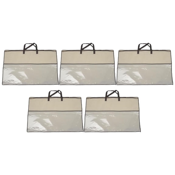 Extra Large Transparent Home Storage Bag For Pillows Quilt Travel Gear Nonwoven Fabric Construction Organizers