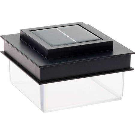 Post Spacing 2' Cap - GreenLighting Translucent Garden Patio Solar Powered Post Cap Light For 4x4 Wood Posts