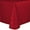 Red, variant on Ultimate Textile (3 Pack) Embroidered Pintuck Taffeta 52 x 70-Inch Oval Tablecloth Ivory Cream