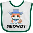 thumbnail image 3 of Inktastic Cowboy Cat Meowdy Boys or Girls Baby Bib, 3 of 4