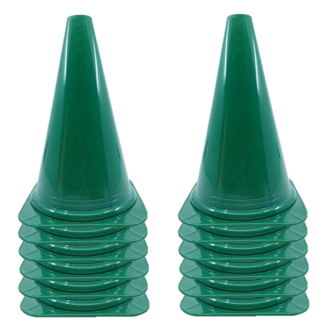 PRISP Vinyl Multi Purpose Cone - Light Indoor and Outdoor Marker, Set of 12