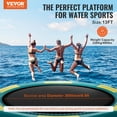thumbnail image 2 of VEVOR Inflatable Water Bouncer, 13ft Recreational Water Trampoline, Portable Bounce Swim Platform with 3-Step Ladder & Electric Air Pump,, 2 of 9