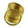 thumbnail image 3 of 10 Pieces Brass Round Key Split Ring Chain Brass Split Ring Brass Bag Clasp Loop Findings DIY 35mm, 3 of 8