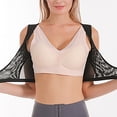 thumbnail image 3 of BAODANN Women Lifting Gather X Shaped Beautify Back Corset Chest Back Posture Correction Front Buckle Bra Sports Bra with Padding Strapless Sports Bras for Women Tan Sports Bra 36ddd Sports Bras for, 3 of 8