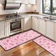 thumbnail image 3 of Kitchen Rugs Sets Of 2,Pink Ribbon Pattern Anti Fatigue Kitchen Mat Rugs Non Slip Washable,Decorative Kitchen Floor Mats for Kitchen,Sink,Laundry,17"x47"+17"x47", 3 of 5