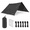Black-144''x115'', variant on Black 156''x115'' Waterproof Camping Tent Ultralight Hammock Rain Fly