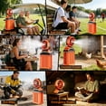 thumbnail image 2 of Fimilo Portable Misting Fan with 15L Bucket, 30000mAh Spray Fan with Night Light, 9.5-inch Camping Fan with Remote Control, 4 Wind Speed & 4 Spray Mister, for Patio,Fishing,Yard,Beach,Golf, 2 of 9